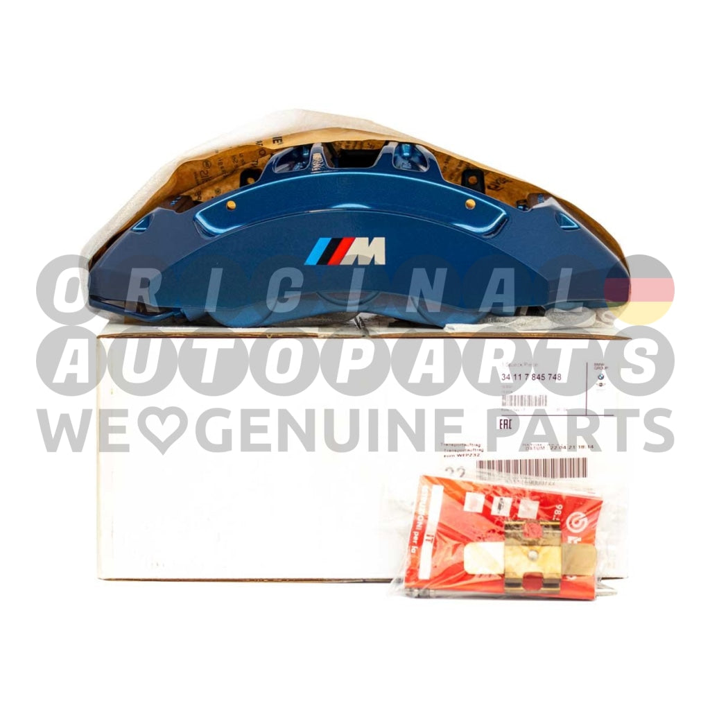 Genuine BMW M Brake Caliper front right blue M5 F10 M6 F12 F13 34117845748