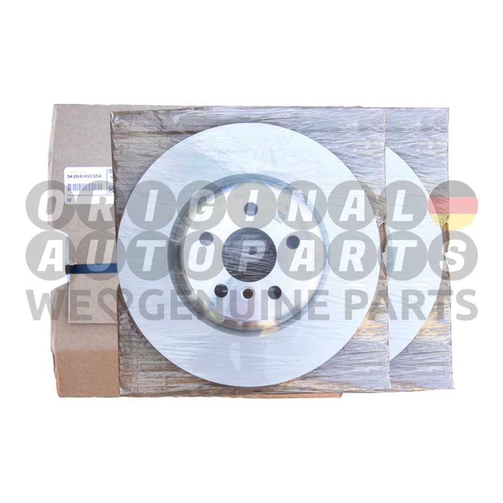 Genuine BMW Brake Disc Rotors Set rear left+right 345x24mm 5' G30 G31 6' G32 7' G11 G12 X3 G01 34208853554