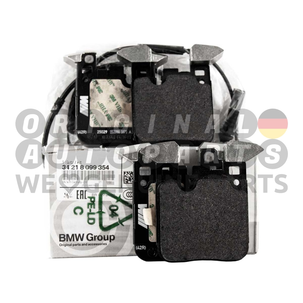 Genuine BMW Brake Pads Set rear + Sensor M2 F87 M3 F80 M4 F82 F83 34218099354 34356792292