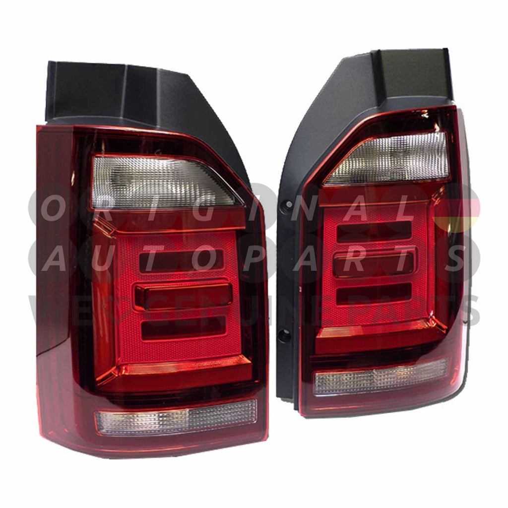 Genuine VW Volkswagen Transporter T6 LED Rear Tail Lights Dark Edition 7E0945207F 7E0945208H